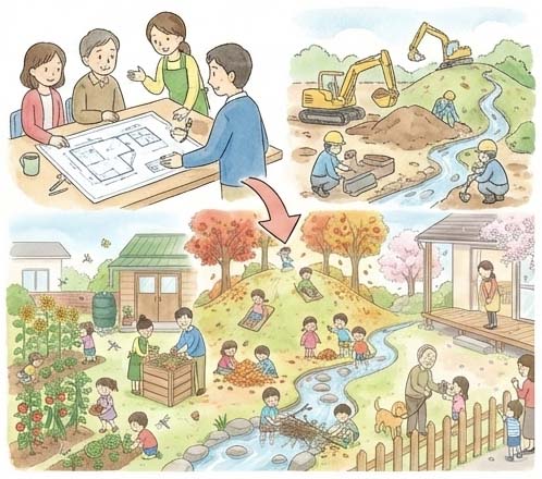 福祉施設・高齢者施設・複合施設のランドスケープ.施工例