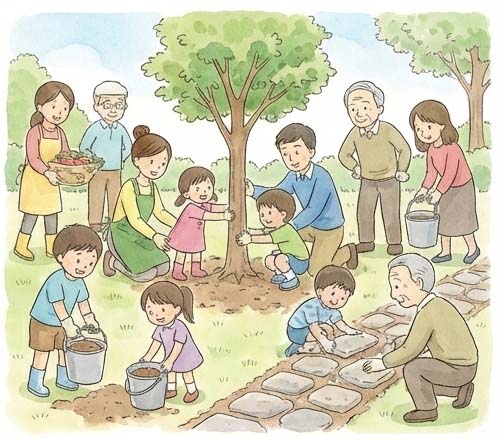 福祉施設・高齢者施設・複合施設のランドスケープ.施工例